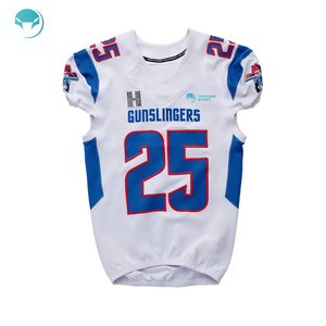 Uniformes de football américain de qualité supérieure, maillots personnalisés en tissu polyester et élasthanne à manches courtes, techniques d'impression - Product Image 1