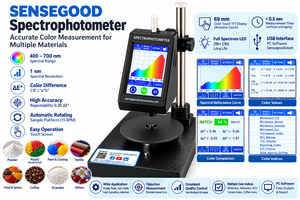 400-700nm Color Spectrophotometer CIELAB ΔE Color Measurement Instrument for Powder Plastic Paint Textile Food - Product Image 4