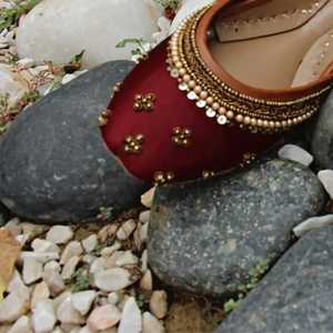 Zapatos de Moda Khussa para Mujer, Zapatos Planos Tradicionales Pakistaníes Bordados a Mano, Calzado Cómodo para Fiestas, OEM ODM - Product Image 2