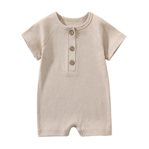 Combinaison Bébé à Manches Courtes en Coton Doux – Fabricant de Combinaisons Bébé à Manches Longues Confortables – Fournisseur de Tenues pour Nourrissons - Product Image 1