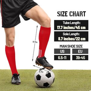 Anti Slip Grip Soccer <b>Socks</b> Breathable Crew Athletic <b>Socks</b> Custom Logo Sports <b>Socks</b> for Men Teens - Product Image 2