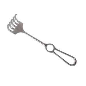 เครื่องมือผ่าตัดแบบมือถือ 5 แฉก ขนาด 25.4 ซม. สำหรับศัลยกรรมกระดูกและข้อ ทำจากสแตนเลส ใช้สำหรับดึงเนื้อเยื่อในงานผ่าตัดทั่วไป - Product Image 4