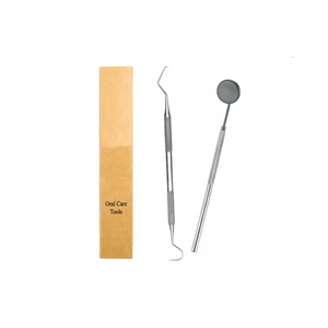NEW Manual Dental <b>Tooth</b> Cleaning Kit Dentist <b>Scraper</b> Pick Tool Calculus Plaque Floss Remover 5 PC Stainless Steel CE Certified - Product Image 4