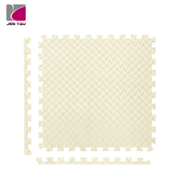Tapete de Gimnasio de Espuma EVA Ecológico, Inodoro y Duradero, de 60 cm Cuadrados, 10 mm de Grosor, Diseño de Hojas, Absorbente de Impactos e Impermeable, para Área de Juegos Infantiles
