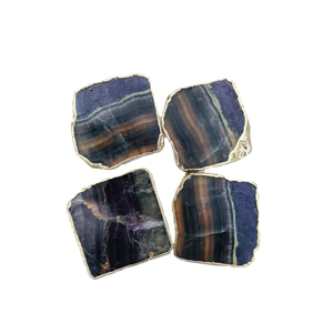 Offre Spéciale – Sous-verre carré en fluorite arc-en-ciel de haute qualité, en pierre de cristal, pour table, boissons et support à café à domicile - Product Image 6