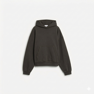 Sweat à capuche oversize pour femme, chaud en polaire, coupe ample, décontracté, streetwear - Product Image 1