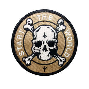 Green Money Bag Embroidered Patch Iron-On Applique Irregular Shape Cartoon Design Fabric Patch - Product Image 3