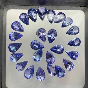 Lot en gros de pierres précieuses naturelles Tanzanite taille poire facettées pour bijoux - Product Image 2
