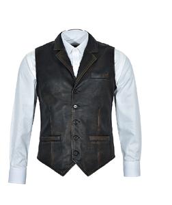 Veste en cuir Nappa noir véritable 100% personnalisée pour homme, style décontracté de luxe, fabrication OEM en gros, marque privée - Product Image 1