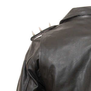 High Street Men's Premium Quality Winter Leather Canvas <b>Jacket</b> with Front Customized Logo Printing for Daily Use - Product Image 6