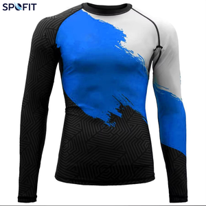 Camiseta de compresión de manga larga para hombre, nueva de fábrica 2026, con estampado geométrico gris, de secado rápido, de elastano y poliéster. - Product Image 6