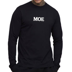 เสื้อยืดแขนยาวผู้ชาย ผ้าฝ้ายเจอร์ซีย์ ทรงเข้ารูป ปักโลโก้ตามสั่ง คอกลม ขายส่ง เสื้อสตรีทแวร์ - Product Image 1