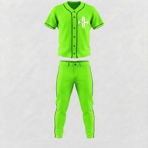Ensemble de baseball pour hommes, matière 100% polyester, col en V de haute qualité, impression par transfert par sublimation par RIVIAN ATLANTIC - Product Image 2