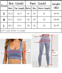 Ensembles de yoga 2 pièces sans couture pour le sport et l'exercice, tenues de sport athlétiques pour la gym, services OEM, vente en gros d'ensembles de yoga - Product Image 6