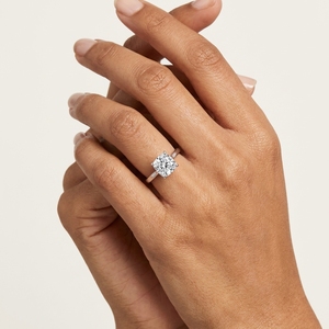 Women's PT950 Platinum <b>Cushion</b> Cut elegant Diamond Halo Engagement <b>Ring</b> Classic Style Fine Jewelry anniversary gift - Product Image 2