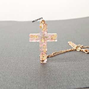 COLLAR DE RESINA CON CRUZ EN T MÁS VENDIDO DE MN EXPORTS - Product Image 3