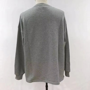 Latest Design Breathable Men Oversized <b>Crew</b> <b>Neck</b> <b>Sweatshirt</b> Stand Solid Regular Fit Minimalist Pullover <b>Sweatshirt</b> - Product Image 2