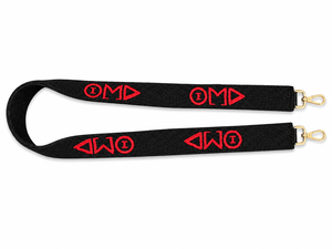 New Stylish Black and Red Sorority Beaded Belt Straps Custom Logo Adjustable College <b>Game</b> Day Use Pinkweave - Product Image 1