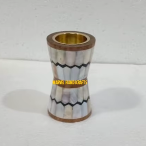 Brûleur à Bakhoor artisanal en nacre, porte-encens en bois, diffuseur d'oud arabe décoratif, brûleur d'arômes vintage pour la maison - Product Image 1