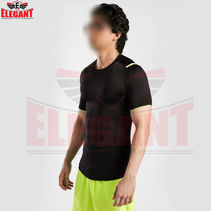Ropa Deportiva para Hombre, Transpirable, Suave al Tacto, Nueva Llegada 2026, Color Negro, Secado Rápido, Camisetas de Manga Corta para MMA y Fitness - Product Image 2