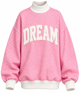 Sweat-shirt surdimensionné à col montant pour femme, personnalisé OEM, 100 % coton épais, épaules tombantes, pull décontracté - Product Image 6