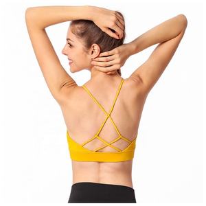 Sujetador deportivo blanco OEM ODM de alta calificación para mujer, talla grande, top corto de fitness con espalda hermosa, conjunto de ropa deportiva para yoga - Product Image 3