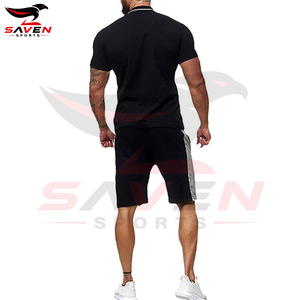 T-shirt et short décontractés respirants à manches courtes pour hommes, vêtements de sport pour la course à pied et le jogging, ensembles de shorts d'été pour hommes - Product Image 2