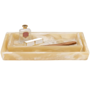 Bandeja de Servicio Multifuncional de Resina de Lujo Hecha a Mano, Suministro Directo de Fábrica, para Servir Comida, Bebidas y Aperitivos en Bodas, Estilo Moderno Mármol - Product Image 6
