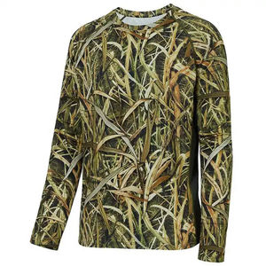 T-shirts de chasse pour hommes en polyester et coton respirant, couleur élégante, nouvelle mode, vente en gros - Product Image 3