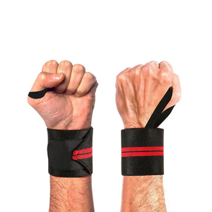 Sangles de poignet de fitness écologiques personnalisées avec logo pour la musculation, la protection des poignets et le powerlifting - Product Image 1