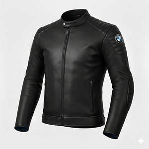 Chaqueta de Motociclista de Cuero Perforado para Hombre, Marca BM, de Piel de Vaca/Canguro, para Carreras, con Certificación CE, Todas las Tallas y Colores - Product Image 1