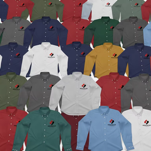 Wholesale Custom Logo <b>Men</b> <b>Dress</b> Shirt Slim Fit Long Sleeve Cotton Blend Formal Business Office Wear Bulk Supply - Product Image 5