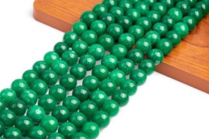 Cuentas Sueltas Redondas Facetadas de Resina Verde para Hacer Pulseras, Manualidades de Joyería DIY - Product Image 6
