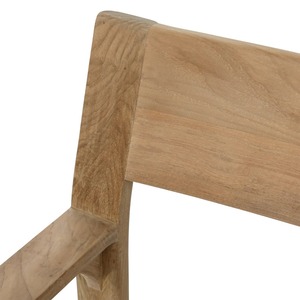 Chaise en bois massif de qualité supérieure avec assise artisanale tressée, mobilier scandinave minimaliste pour restaurants et hôtels - Product Image 6