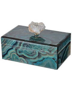 Whimsy Art Craft Resin Jewelry Display <b>Box</b> Classic Design Multi Color Storage <b>Box</b> for Living Room Bathroom <b>Earring</b> Necklace - Product Image 2