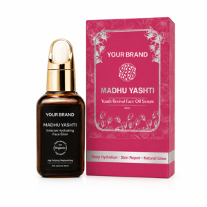 Private Label Madhu Yashti Face Oil Serum 30ml Natural Herbal Facial Oil Hydrating Skin Care Glass <b>Dropper</b> <b>Bottle</b> - Product Image 1