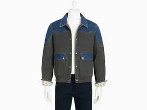 Veste en jean gris rétro, inspirée des années 80, vêtement d'extérieur vintage, streetwear décontracté, vente en gros - Product Image 4