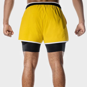 Pantalones Cortos Deportivos Personalizados de Secado Rápido y Transpirables con Cordón Ajustable, Impresión por Transferencia de Calor, 8 Pulgadas de Entrepierna, de Lona, para Hombre - Product Image 4