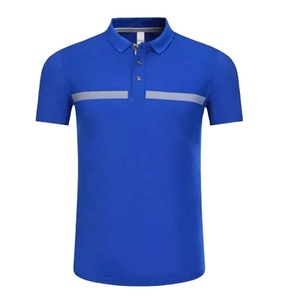Polo d'affaires sans couture à manches courtes pour hommes Chemises de golf coupe ajustée Services de personnalisation en tissu tricoté en coton/bambou - Product Image 5