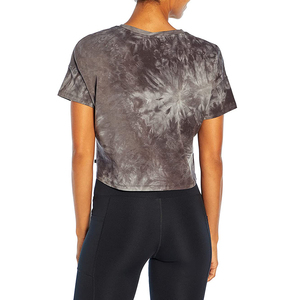 T-shirts courts OEM Hip Hop pour femmes, qualité supérieure, 100 % coton biologique, coupe ajustée, respirants, anti-rétrécissement, logo personnalisé, vente en gros - Product Image 6