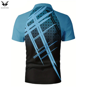 เสื้อโปโลชาย พิมพ์ลายแบบซับลิเมชั่น แห้งเร็ว เสื้อคลุมคุณภาพสูงสุด เสื้อโปโลชายพิมพ์ลายสำหรับออกกำลังกาย - Product Image 2