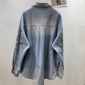 Chemises en jean pour femmes, manches longues, coupe classique, style vintage décontracté, été, séchage rapide, respirant, streetwear de haute qualité - Product Image 2