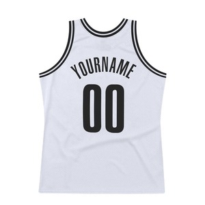 Camiseta de Baloncesto Personalizada Blanca y Negra sin Mangas con Cuello Redondo, Nombre y Número del Equipo, Uniforme de Malla para Rendimiento Deportivo - Product Image 5