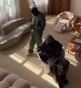 Sudadera con Capucha Extra Grande Unisex, 100% Algodón, Forro Polar de 500 g/m², Color Sólido, Ecológica, con Logotipo Personalizado Impreso en Serigrafía - Product Image 5