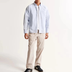 Camisetas de punto con hombros caídos al por mayor, personalizables con nombre de equipo, streetwear de alta calidad, lisas, holgadas, corte regular para hombre, 100% algodón. - Product Image 5