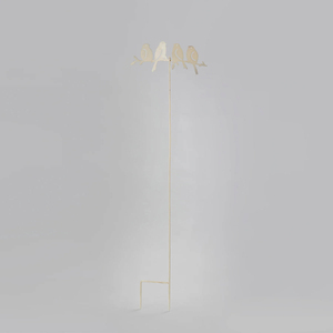 Estaca Decorativa de Metal con Diseño de Flor para Jardín, Resistente a la Intemperie, Estilo Rústico - Product Image 3