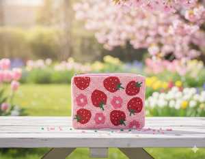 Porte-monnaie perlé très demandé, mini pochette pour pièces de monnaie, clés et essentiels quotidiens, disponible au meilleur prix du marché - Product Image 1