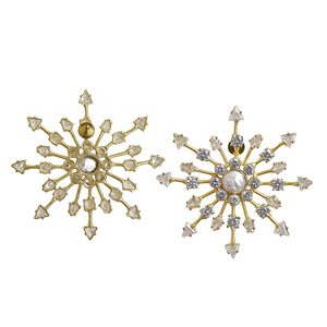 Pendientes Colgantes Chapados en Oro Hechos a Mano - Joyería de Estilo Bohemio Única para Mujer - Product Image 2