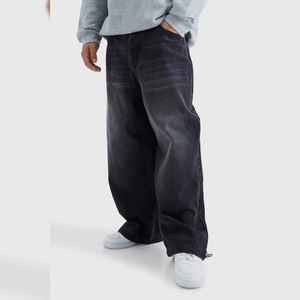 Pantalones Cargo de Moda Urbana para Hombre, Corte Regular, 100% Algodón, Transpirables, Vaqueros de Mezclilla, Diseño Nuevo - Product Image 1