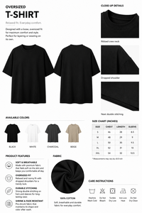 เสื้อยืดคอกลมแขนสั้นโอเวอร์ไซส์สีดำสำหรับผู้หญิง ผ้าคอตตอนเจอร์ซีย์ พิมพ์ลาย สวมใส่สบาย สไตล์เกาหลี สำหรับฤดูร้อน รับสกรีนโลโก้ - Product Image 5